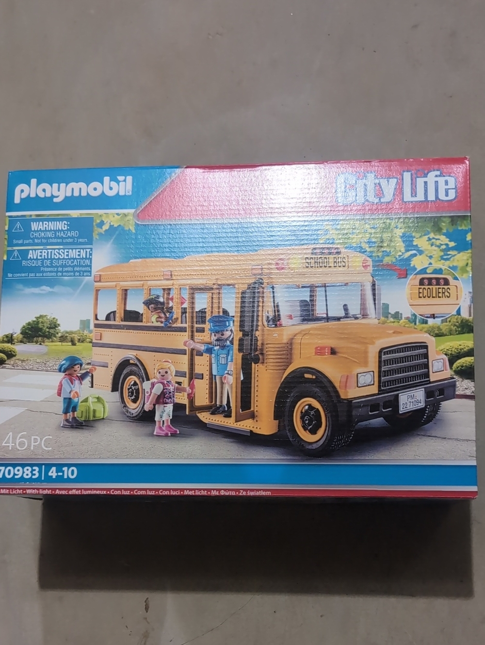Playmobil City Life Yellow School Bus Playset